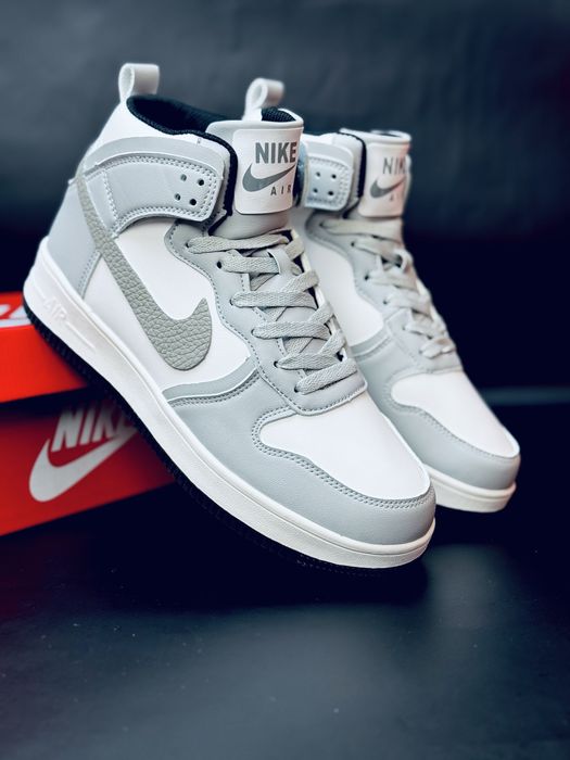 Кожаные кроссовки Найк / кросовки зимние Nike / успей купить до Зимы