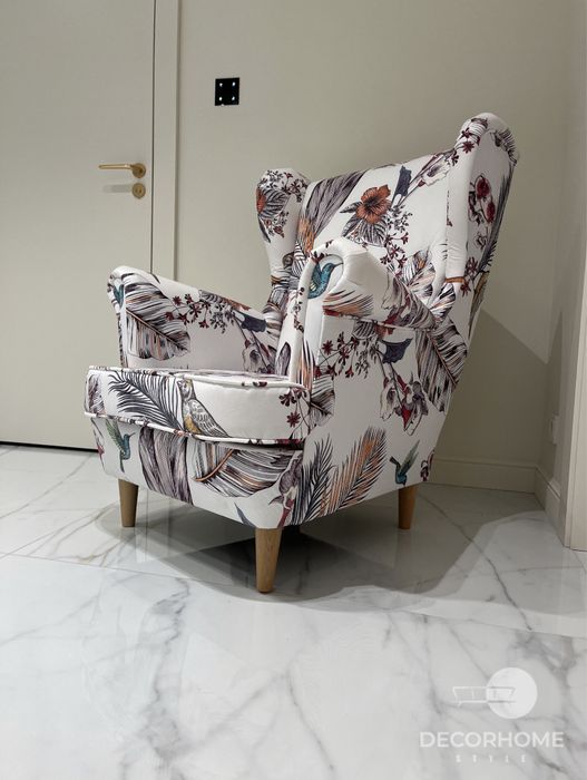 Fotel USZAK Styl skandynawski Glamour Tkaniny do wyboru