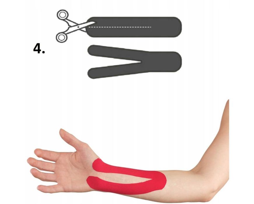 Taśma Kinezjologiczna Taping Kinesiotaping do Kolana Ciała Plastry 5m