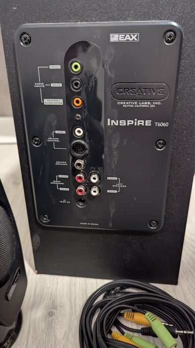 Creative Inspire T6060 głośniki i kable - brak pilota sterującego