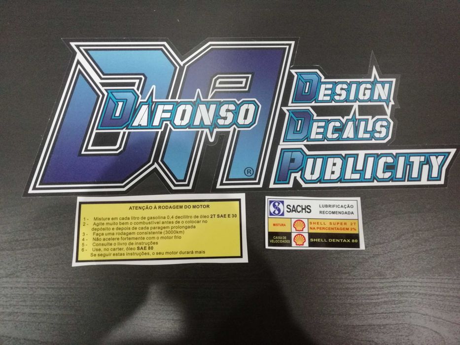 Autocolantes SIS - Sachs Motozax - Azul ou Vermelho
