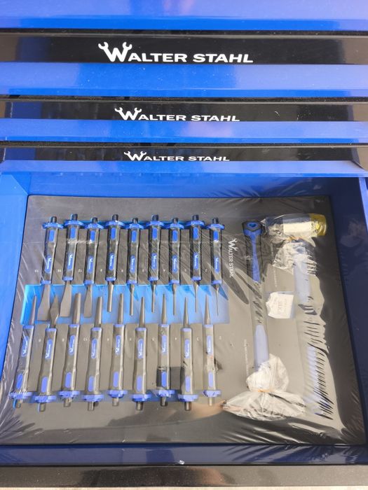 Carrinho de Ferramentas XXL 7 gavetas completas com porta lateral para arrumos Walter STAHL