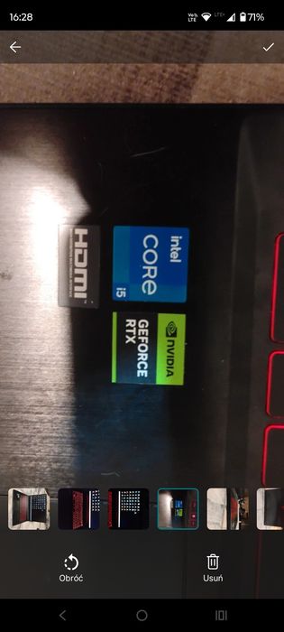 Laptop gamingowy MSI thin