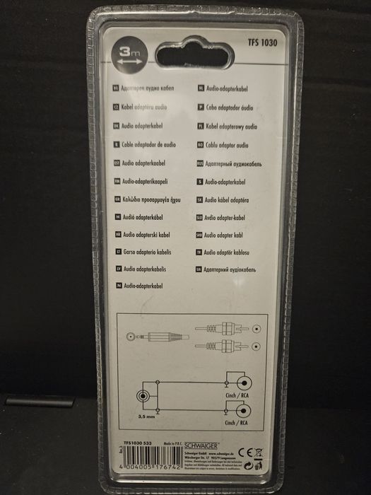 Audio adapter cable 3m kabel Audio