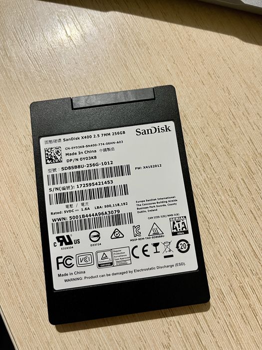 SSD SunDisk 256gb