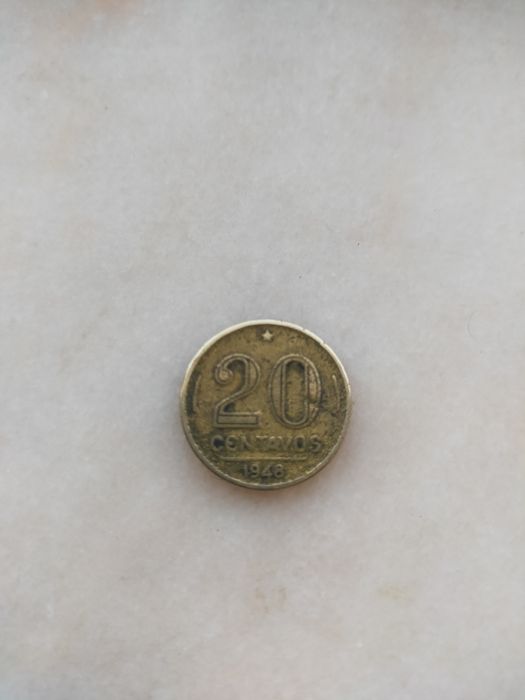 Moeda de 20 centavos brasil 1948