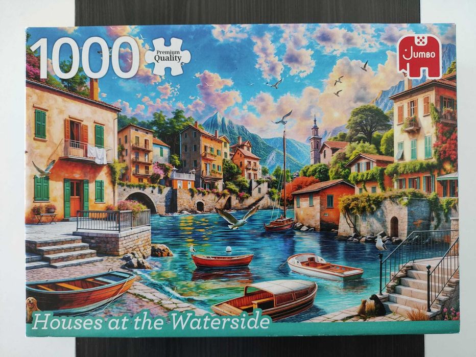 Puzzle Jumbo Houses at the Waterside - 1000 peças
