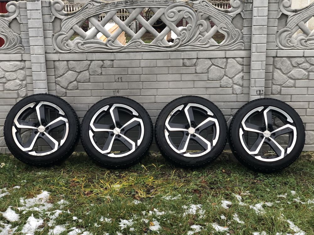 Продам титанови диски 5 112 з новою зимовою резиною 235 45 R18: 20 000 ...