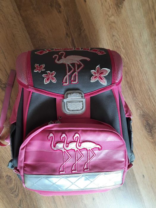 Solidny tornister z flamingami Hama Step by Step