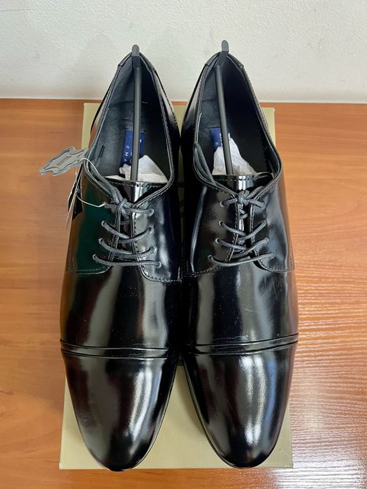 NOWE eleganckie półbuty skórzane lakierowane Lasocki 44