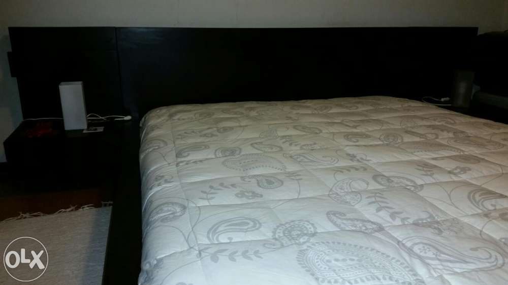 Quarto Completo (Cama +Cabeceiras+Colchão Látex+Comoda+MovelTV)