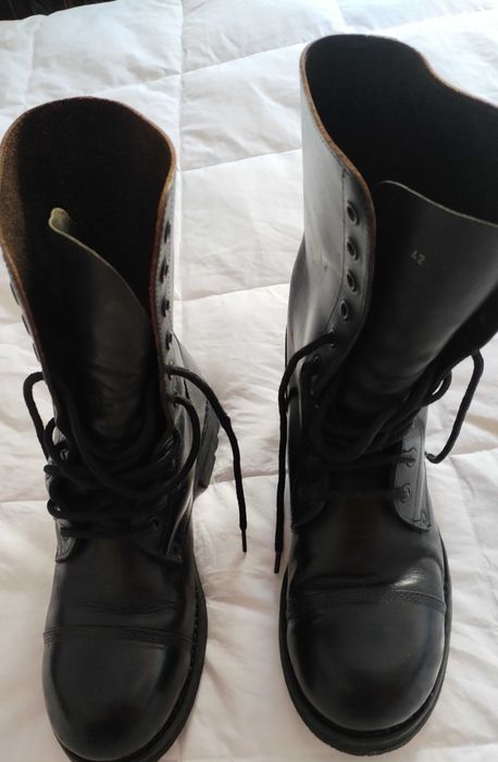 Bota Militar  couro impermeável original  genuíno  do exército   Nº 46