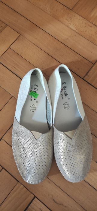 Letnie mokasyny skórzane