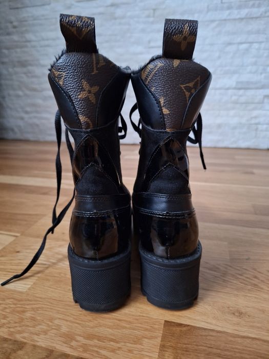 Botki a la Louis Vuitton zimowe ocieplane