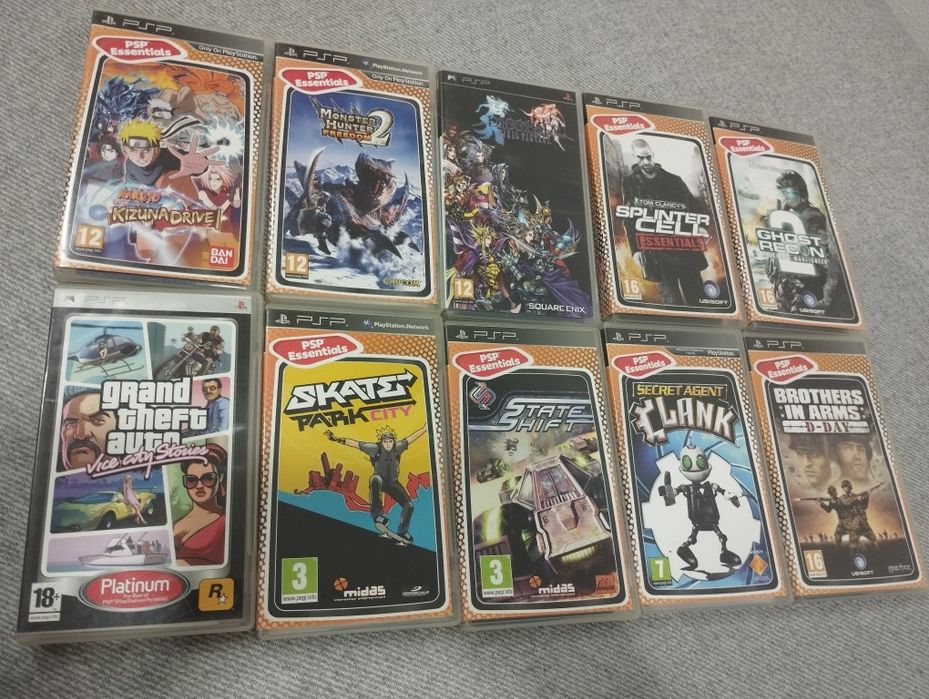 Pack PSP Street E1004 + 10 Jogos