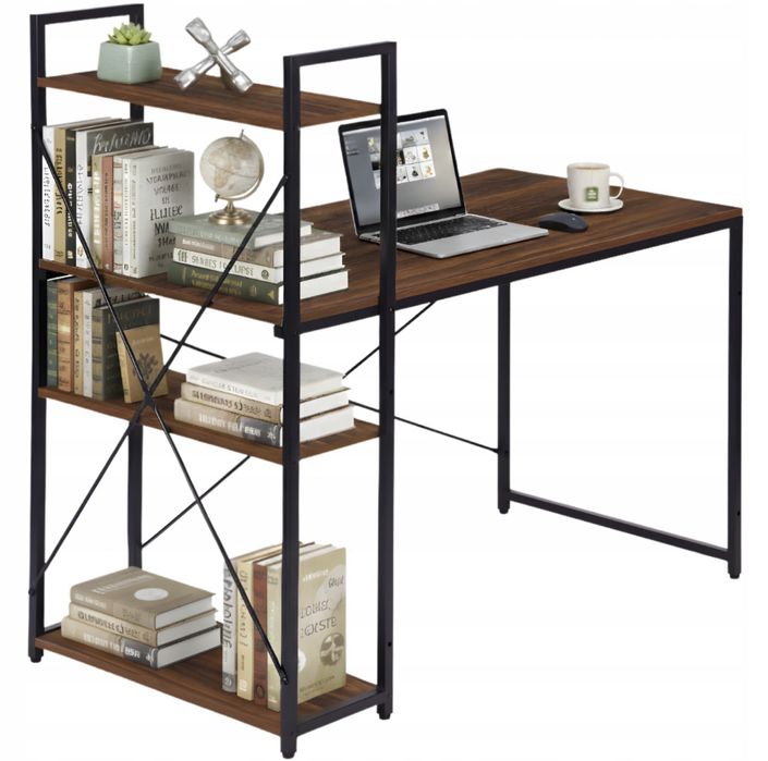 Biurko Komputerowe Z Regałem 120x60cm Nowe!