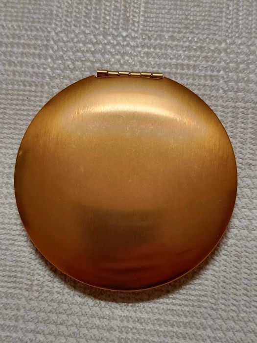 Espelho de Bolso Redondo Dourado