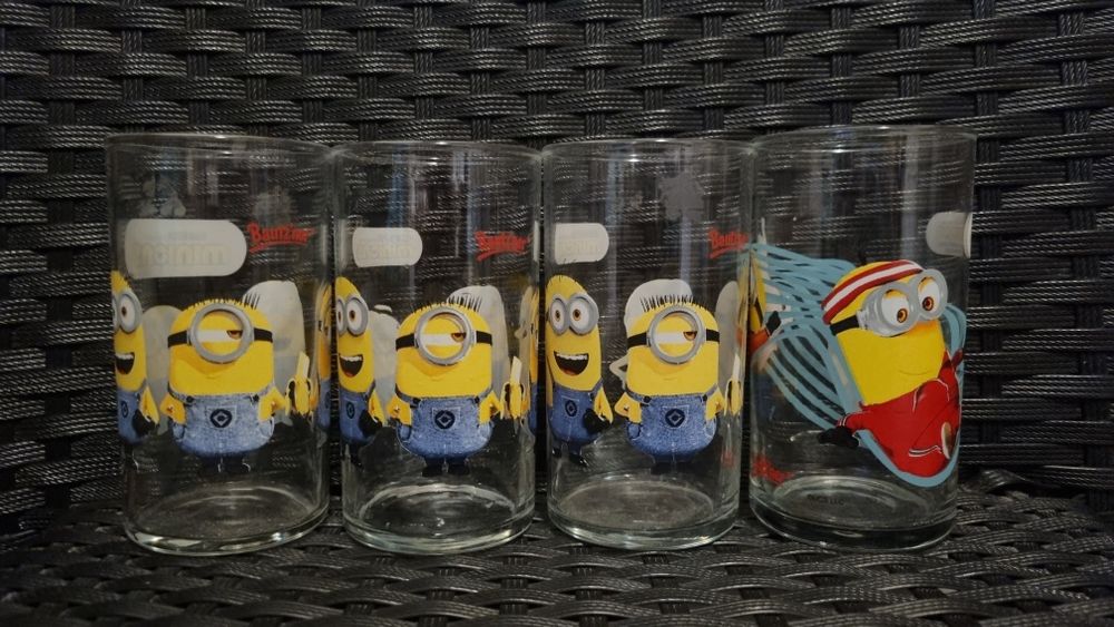 Szklanki Minionki bautzner unikat