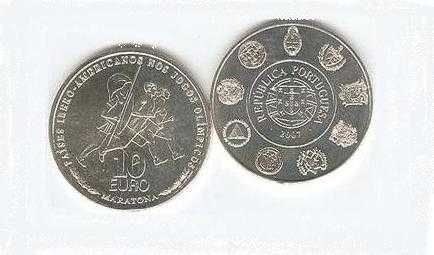 PORTUGAL moedas comemorativas 10 euros em prata UNC ver descrição