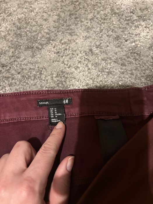 Spodnie ciążowe h&m xl