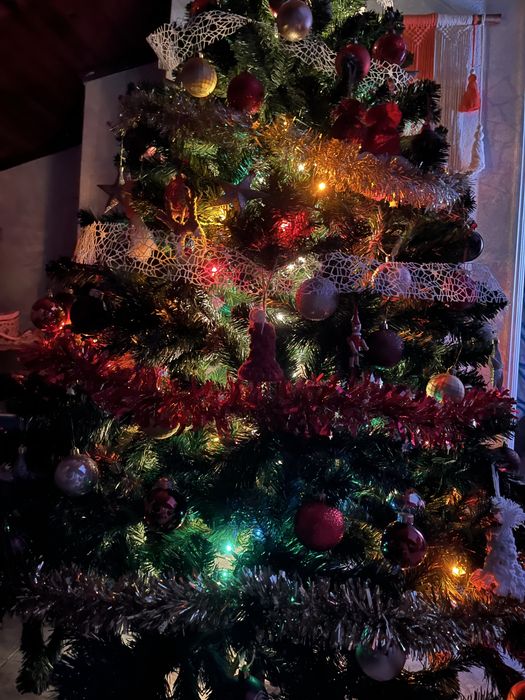 Arvore de natal e enfeites