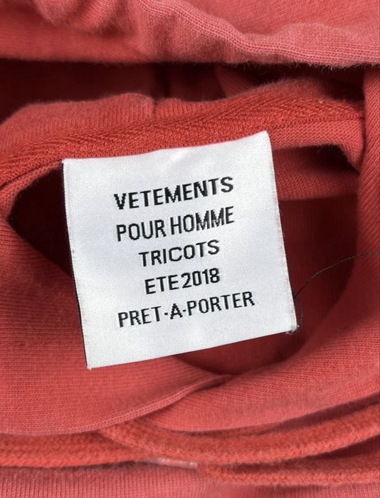 VETMENTS legit ветмо оригинал худи S