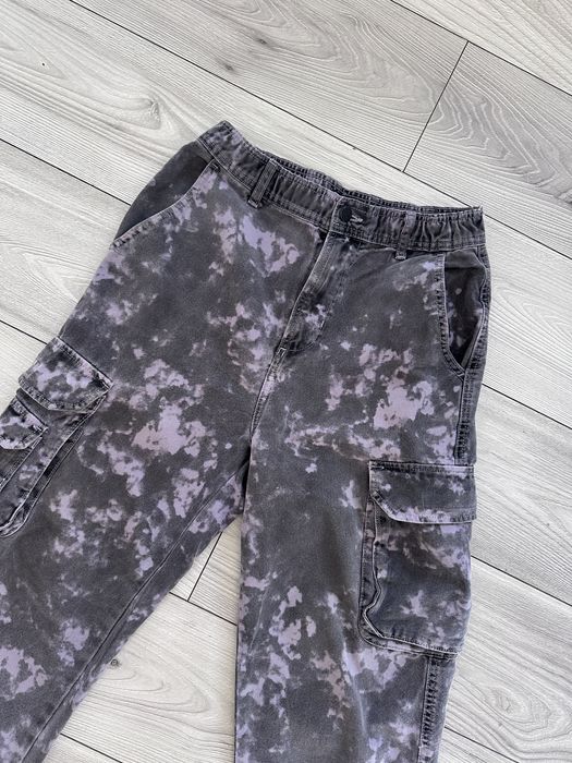 Zara spodnie cargo jeans S unisex filetowe bojowki