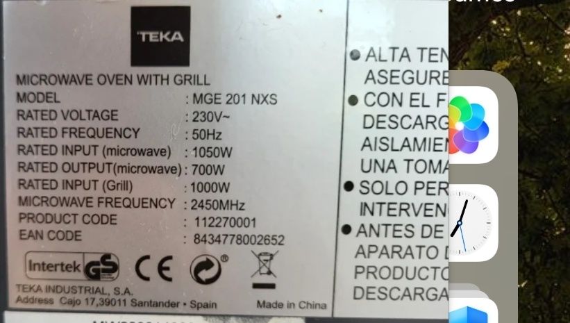 Microondas/Grill TEKA
