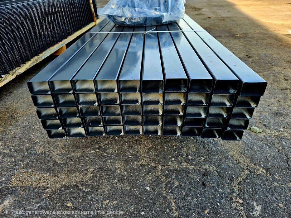 Słupek ogrodzeniowy OCYNK RAL 7016 | 60x40 | 2,3 m | TANIO