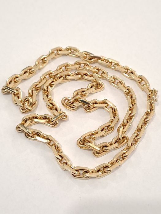 Piękny złoty Łańcuszek Ankier 585 Nowy 62 cm