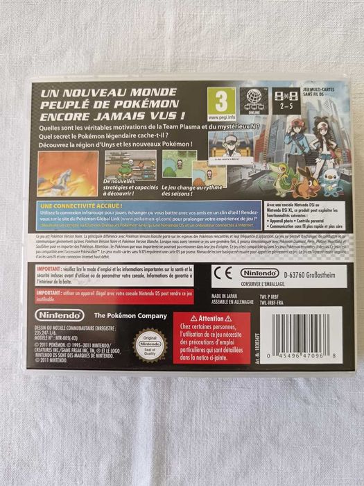 Pokémon Black [Nintendo DS, 2011] Complete | Authentic | Tested | PAL