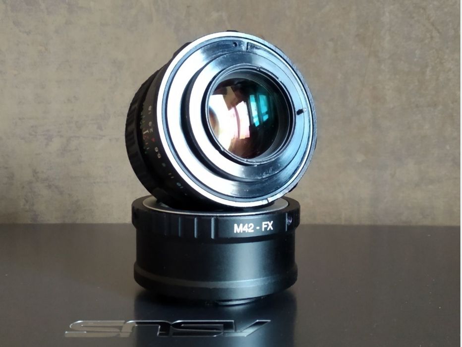 Fujifilm EBC Fujinon 55 mm f 1.8 байонет M42 + перехідник M42 - FX