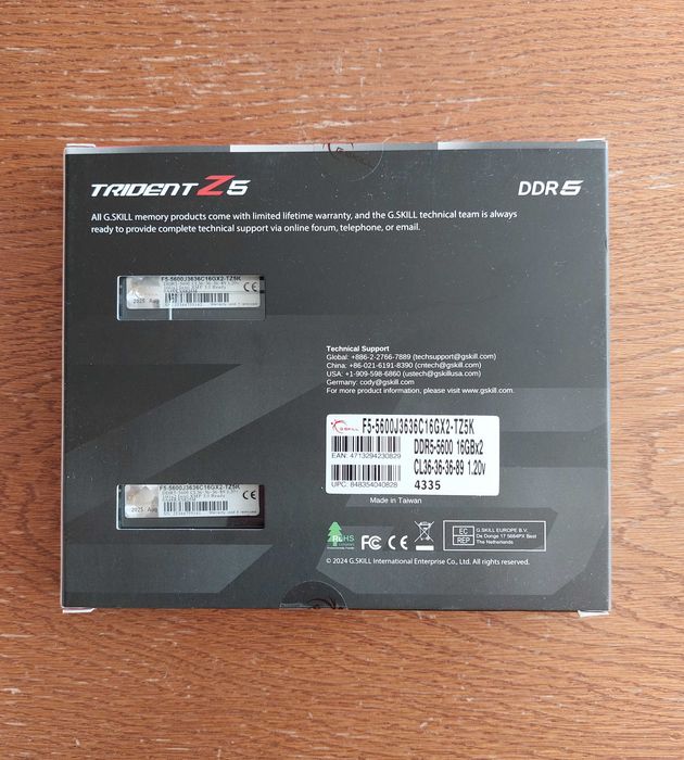 Pamięć RAM DDR5 G.SKILL 32GB TridentZ zaplombowana
