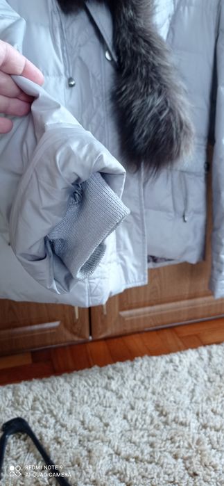 Жіночий пуховик з натуральним хутром  xxl