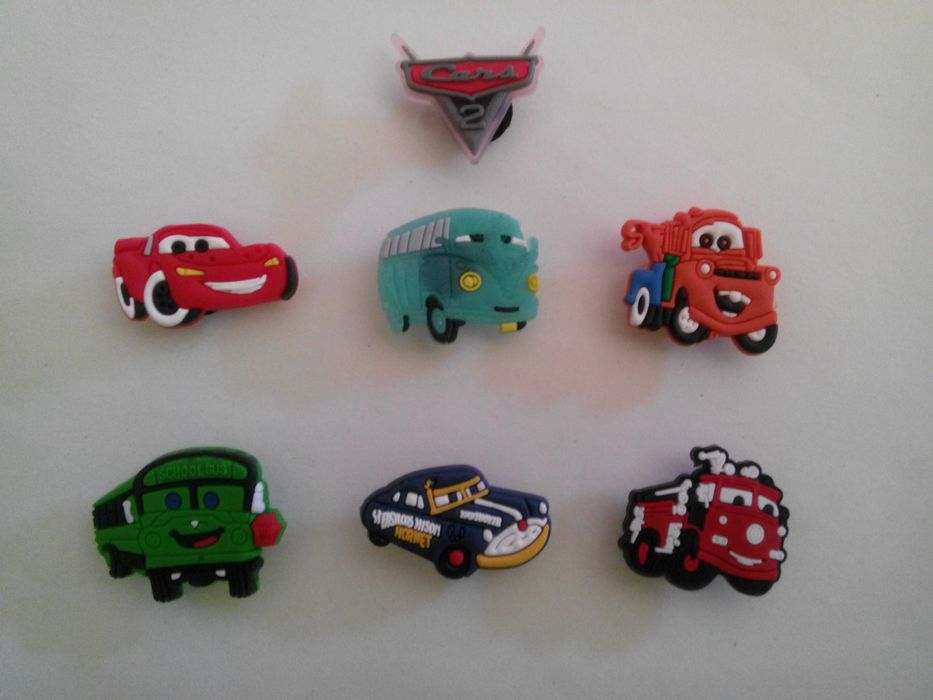 Pins de carros do filme Cars para calçado tipo crocs ou pulseiras