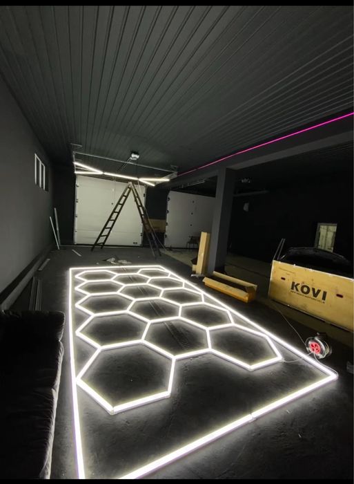 Світильник соти / шестиугольник / детейлінг