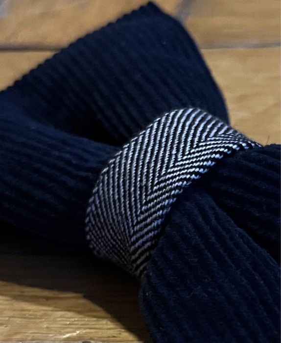 Mucha sztruksowa granatowa handmade