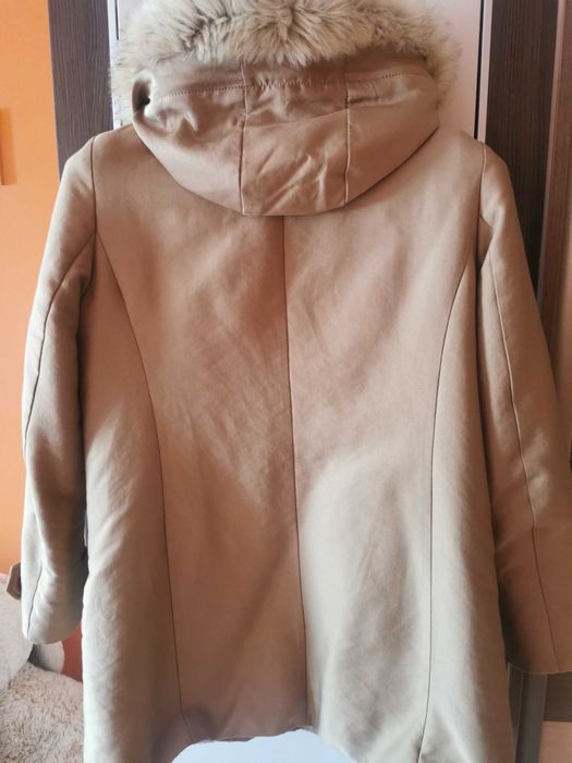 Plaszcz przejściowy Mango m camel bezowy