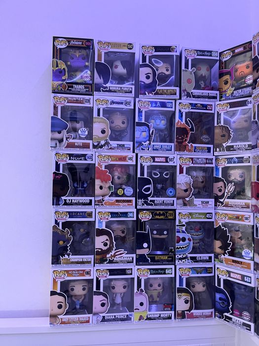 Funko pop:Marvel; KISS; Star wars; Batman; Dragon ball;pokemon