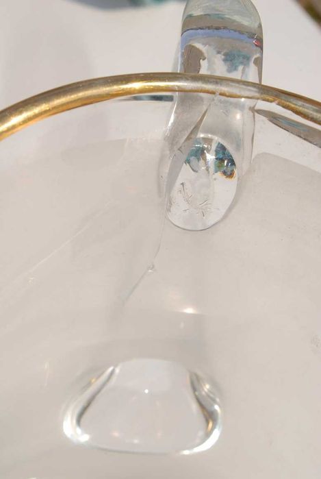 Stara dzbanek szklany antyk kolekcjonerski