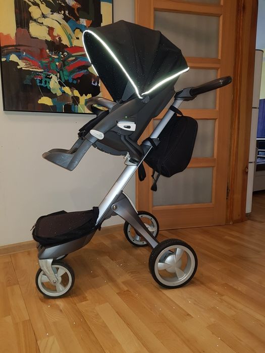 Wózek Stokke,gondola,spacerówka i fotelik samochodowy maxi cosi w świe