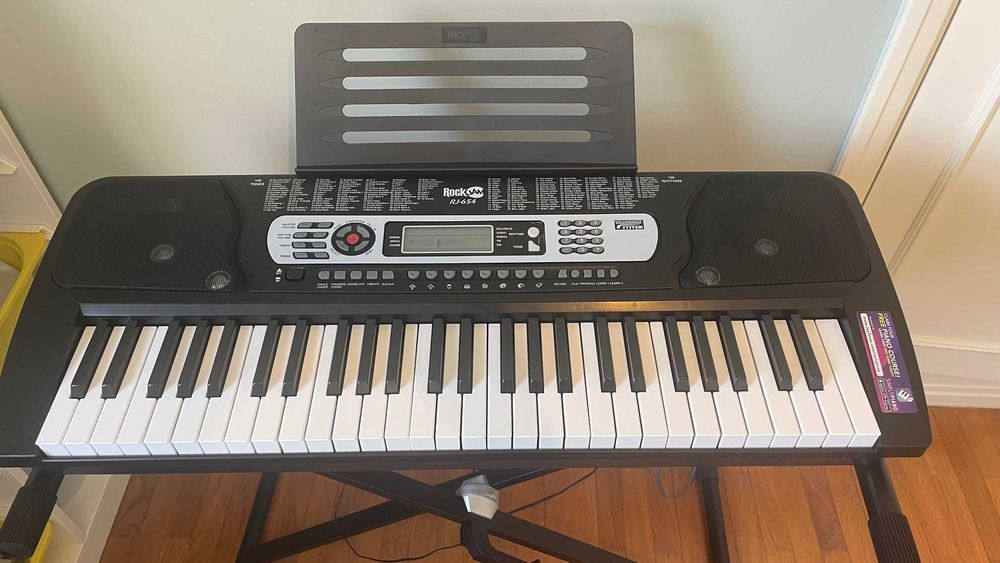 Teclado eletrónico Rock jam RJ- 654  (estado impecável)