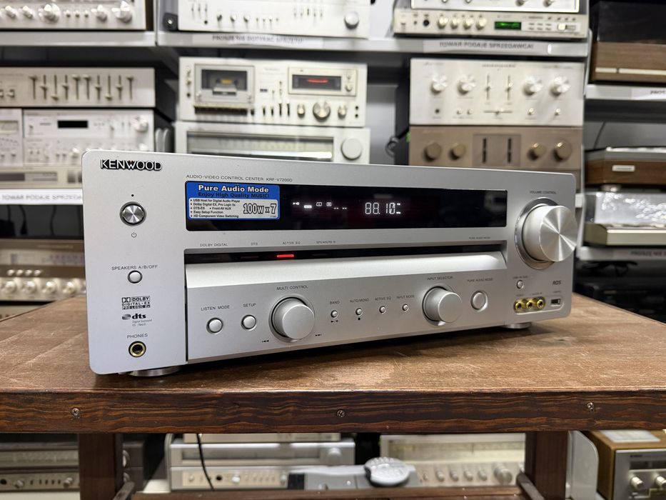‼️ Kenwood KRF-V7200D – Amplituner Kina Domowego z Dekoderami Dolby Digital/DTS i Złączami Cyfrowymi | Audio Room