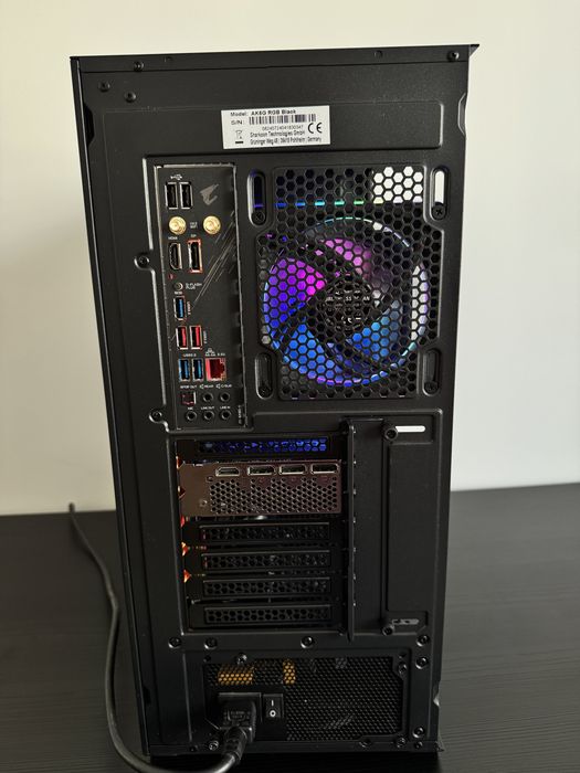 Komputer Gamingowy RTX 4060Ti, Ryzen 7 5800X, 32GB RAM, SSD 1TB, RGB, WiFi