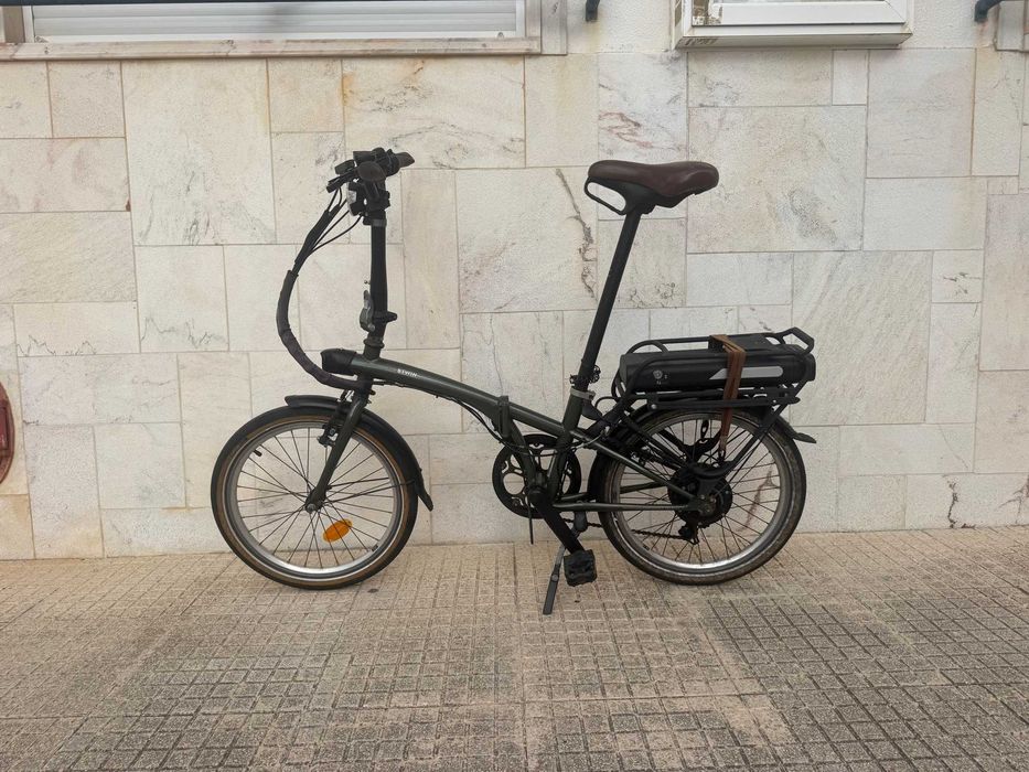 Bicicleta elétrica dobrável Decathlon E-Fold 500 + 3 câmaras novas