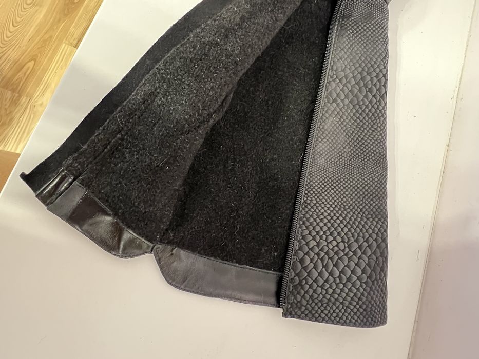 Kozaki czarne, skóra , r. 38