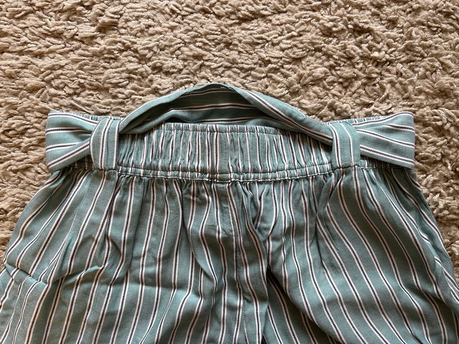 Spodenki szorty od piżamy piżama w paski zielone rozmiar S ETAM