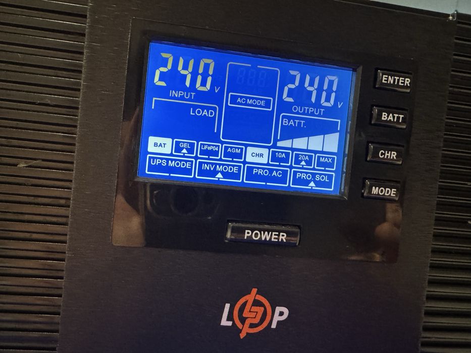 Комплект ДБЖ 1500VA, gel 200 Ah, б/у