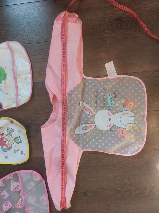 Sliniak śliniak paka ubrań gumowy zestaw komplet