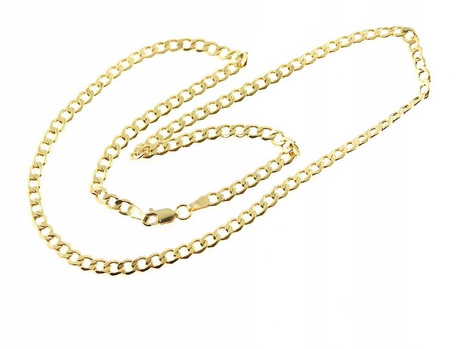 Złoty łańcuszek PANCERKA ZŁOTO_ p.585 55cm